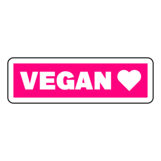 Vegan Sticker (Hot Pink)